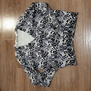 (L) Cleo Knit Leopard Print Cardigan Casual Comfortable Cozy Grannycore